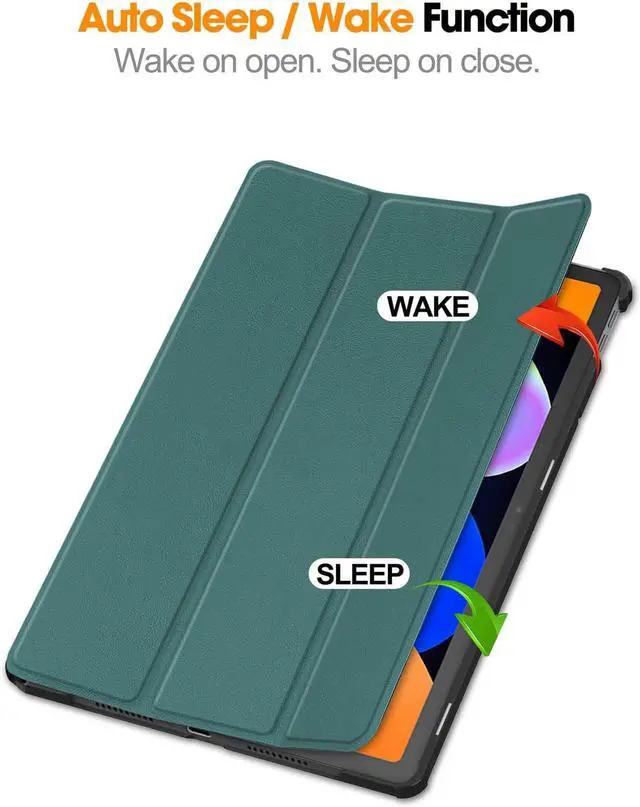 Alt view image 5 of 7 - WERLEO Case for Lenovo Tab Idea 11 inch 2025 / Xiaoxin Pad 11 2025 Slim Smart Cover Lightweight Hard Shell Protective Cover with Multi-Angle Stand, Universal Stylus Pen Dark Green