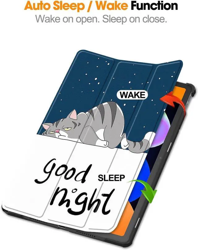 Alt view image 5 of 7 - WERLEO Case for Lenovo Tab Idea 11 inch 2025 / Xiaoxin Pad 11 2025 Slim Smart Cover Lightweight Hard Shell Protective Cover with Multi-Angle Stand, Universal Stylus Pen Lazy Cat