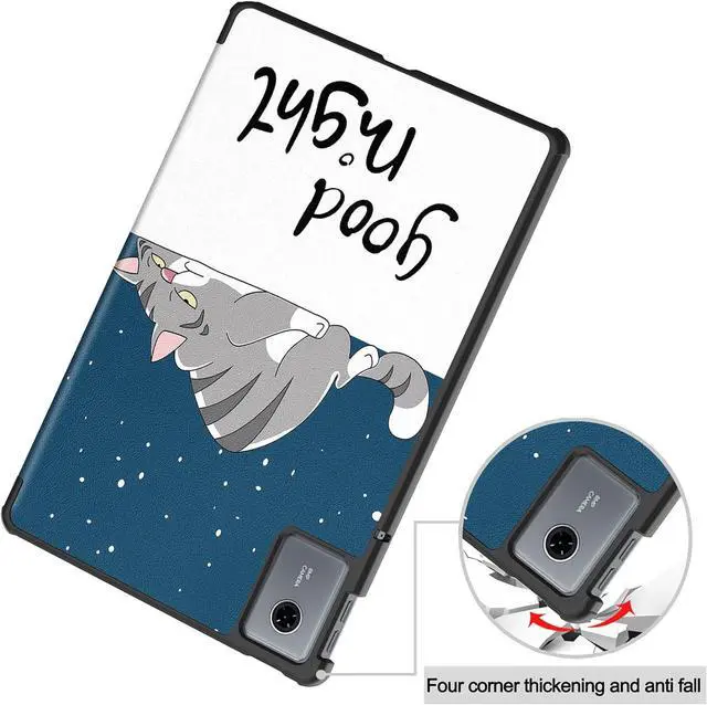Alt view image 2 of 7 - WERLEO Case for Lenovo Tab Idea 11 inch 2025 / Xiaoxin Pad 11 2025 Slim Smart Cover Lightweight Hard Shell Protective Cover with Multi-Angle Stand, Universal Stylus Pen Lazy Cat