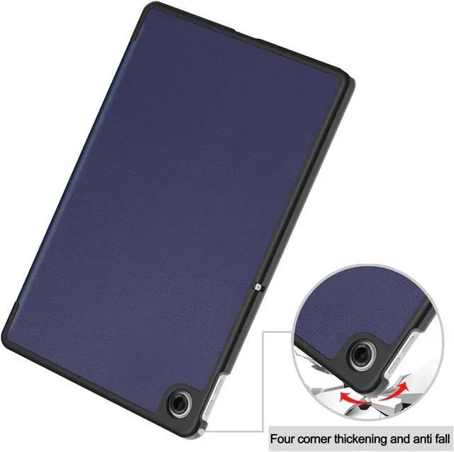 Alt view image 5 of 7 - WERLEO Case for Lenovo Tab 10.1 inch 2025 Model TB311FU TB311XU, Slim Smart Cover Lightweight Hard Shell Protective Cover with Multi-Angle Stand, Universal Stylus Pen Blue