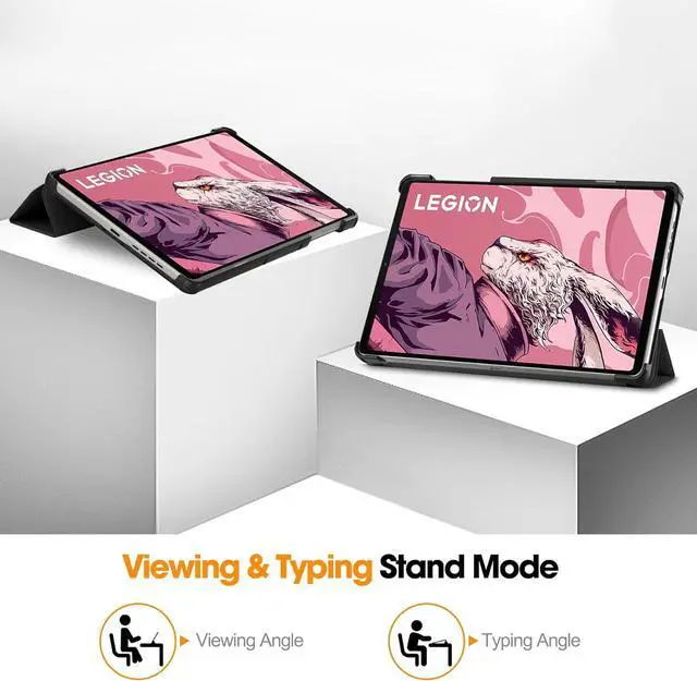 Alt view image 4 of 7 - WERLEO Case for Lenovo Legion Y700 8.8 inch 2025 2023 TB-321FU TB-320FC, Slim Smart Cover Lightweight Hard Shell Protective Cover with Multi-Angle Stand, Universal Stylus Pen