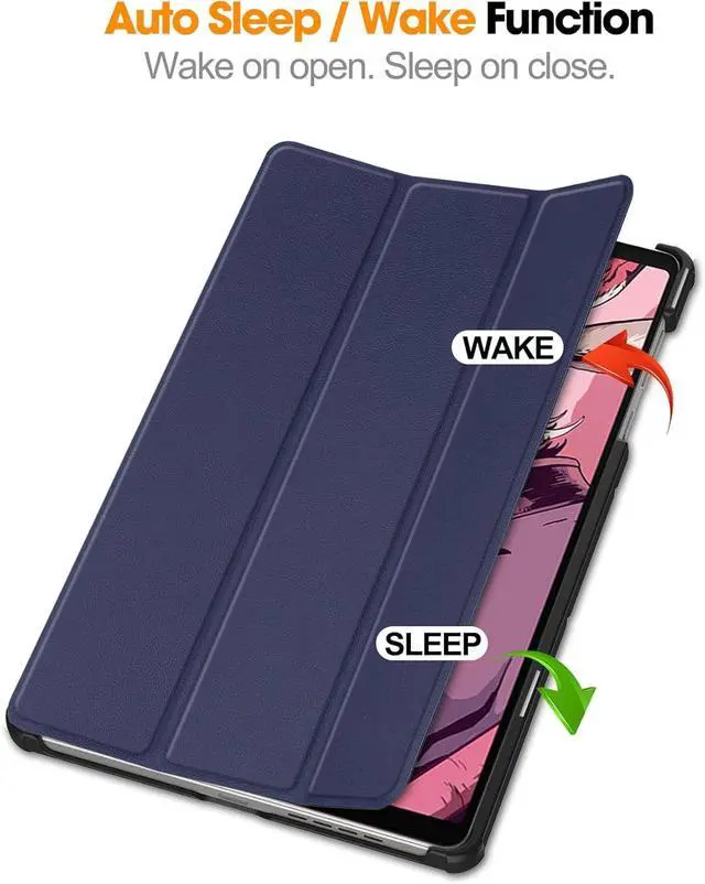 Alt view image 3 of 7 - WERLEO Case for Lenovo Legion Y700 8.8 inch 2025 2023 TB-321FU TB-320FC, Slim Smart Cover Lightweight Hard Shell Protective Cover with Multi-Angle Stand, Universal Stylus Pen Blue