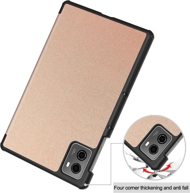 Alt view image 2 of 7 - WERLEO Case for Lenovo Legion Y700 8.8 inch 2025 2023 TB-321FU TB-320FC, Slim Smart Cover Lightweight Hard Shell Protective Cover with Multi-Angle Stand, Universal Stylus Pen Rose Gold
