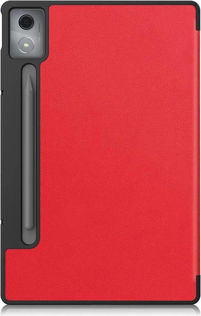 Alt view image 6 of 7 - WERLEO Case for Lenovo Idea Tab Pro 12.7 inch 2025 TB-373FU TB-375FC, Slim Smart Cover Lightweight Hard Shell Protective Cover with Multi-Angle Stand, Universal Stylus Pen Red