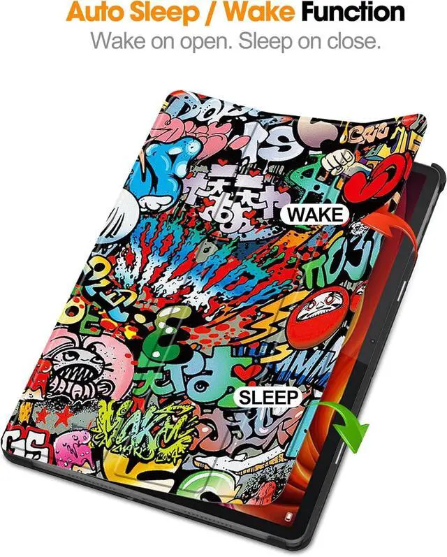 Alt view image 3 of 7 - WERLEO Case for Lenovo Tab K11 Plus 11.45 inch 2024 TB352FU TB352XU / M11 Plus 11.45" 2024, Slim Smart Cover Lightweight Hard Shell Protective Cover with Multi-Angle Stand, Universal Stylus Pen