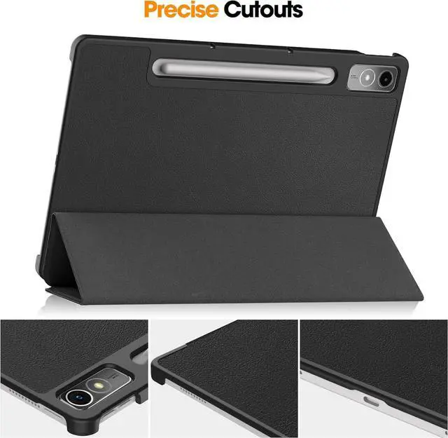 Alt view image 7 of 7 - WERLEO Case for Lenovo Tab P12 12.7 inch 2024 2023 TB370FU TB371FC, Slim Smart Cover Lightweight Hard Shell Protective Cover with Multi-Angle Stand, Universal Stylus Pen