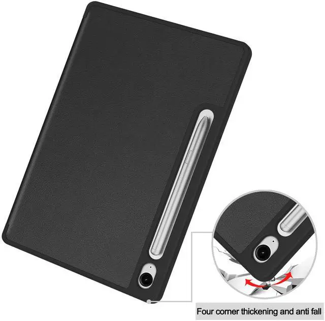 Alt view image 3 of 7 - WERLEO Case for Samsung Galaxy Tab S10 Lite / S10 FE / S9 FE 10.9 Inch, Slim Smart Cover Lightweight Hard Shell Protective Cover with Multi-Angle Stand, Universal Stylus Pen