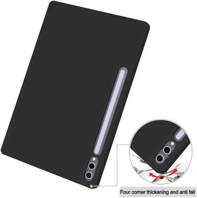 Alt view image 4 of 7 - WERLEO Case for Samsung Galaxy Tab S10 Plus 2024 / S9 Plus / S9 FE Plus 12.4 inch 2023, Slim Smart Stand Cover Protective Cover with Pencil Holder, Stand, Universal Stylus Pen