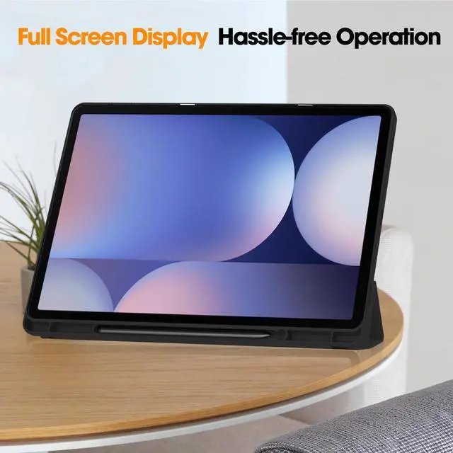 Alt view image 7 of 7 - WERLEO Case for Samsung Galaxy Tab S10 Plus 2024 / S9 Plus / S9 FE Plus 12.4 inch 2023, Slim Smart Stand Cover Protective Cover with Pencil Holder, Stand, Universal Stylus Pen