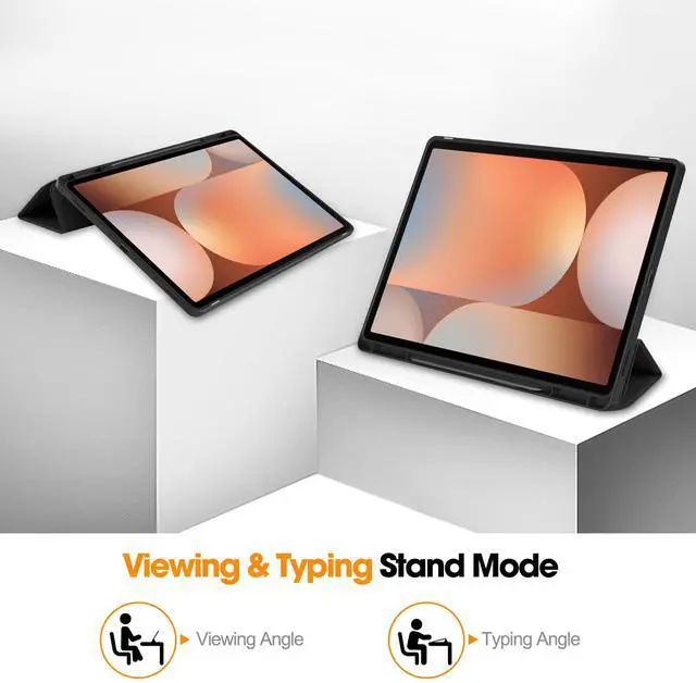 Alt view image 3 of 7 - WERLEO Case for Samsung Galaxy Tab S10 Ultra 2024/ S9 Ultra 2023/ S8 Ultra 2022 14.6 Inch, Slim Smart Stand Cover Protective Cover with Pencil Holder, Stand, Universal Stylus Pen