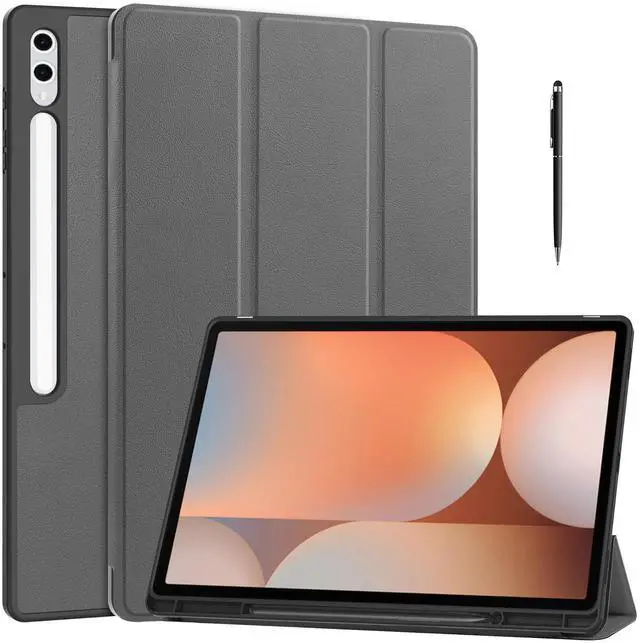 Main image of WERLEO Case for Samsung Galaxy Tab S10 Ultra 2024/ S9 Ultra 2023/ S8 Ultra 2022 14.6 Inch, Slim Smart Stand Cover Protective Cover with Pencil Holder, Stand, Universal Stylus Pen Grey