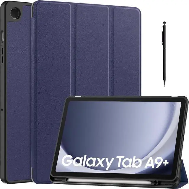 Main image of WERLEO Case for Samsung Galaxy Tab A9 Plus 11 Inch 2023 SM-X210/X215/X216/X218, Slim Smart Stand Cover Protective Cover with Pencil Holder, Stand, Universal Stylus Pen Blue