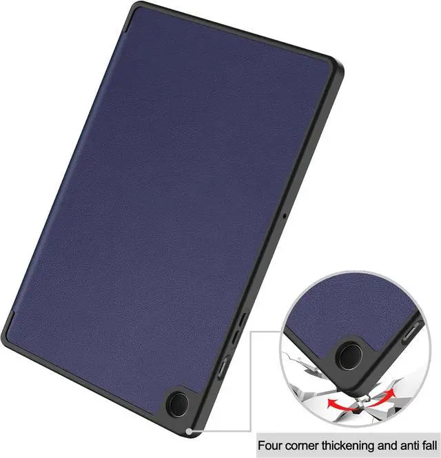 Alt view image 2 of 7 - WERLEO Case for Samsung Galaxy Tab A9 Plus 11 Inch 2023 SM-X210/X215/X216/X218, Slim Smart Stand Cover Protective Cover with Pencil Holder, Stand, Universal Stylus Pen Blue