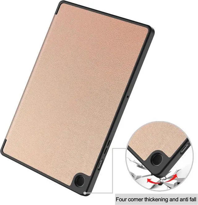 Alt view image 5 of 7 - WERLEO Case for Samsung Galaxy Tab A9 Plus 11 Inch 2023 SM-X210/X215/X216/X218, Slim Smart Stand Cover Protective Cover with Pencil Holder, Stand, Universal Stylus Pen Rose Gold