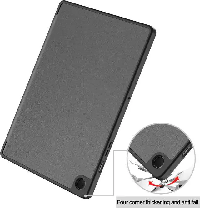 Alt view image 3 of 7 - WERLEO Case for Samsung Galaxy Tab A9 Plus 11 Inch 2023 SM-X210/X215/X216/X218, Slim Smart Stand Cover Protective Cover with Pencil Holder, Stand, Universal Stylus Pen Grey