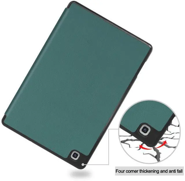 Alt view image 7 of 7 - WERLEO Case for Samsung Galaxy Tab S6 Lite 10.4 inch 2024 2022 2020, Slim Smart Stand Cover Protective Cover with Pencil Holder, Stand, Universal Stylus Pen Dark Green