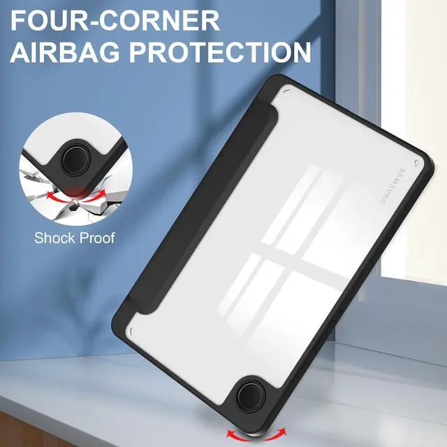 Alt view image 5 of 7 - WERLEO Case for Samsung Galaxy Tab A9 8.7 inch 2023 SM-X110/X115/X117, Slim Smart Stand Cover Protective Cover with Pencil Holder, Stand, Universal Stylus Pen