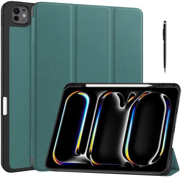 Main image of WERLEO Case for iPad Pro 13 Inch M4 2024 A2925 A2926 A3007, Slim Smart Stand Cover Protective Cover with Pencil Holder, Stand, Universal Stylus Pen,Support Apple Pencil Charging + Auto Wake/Sleep