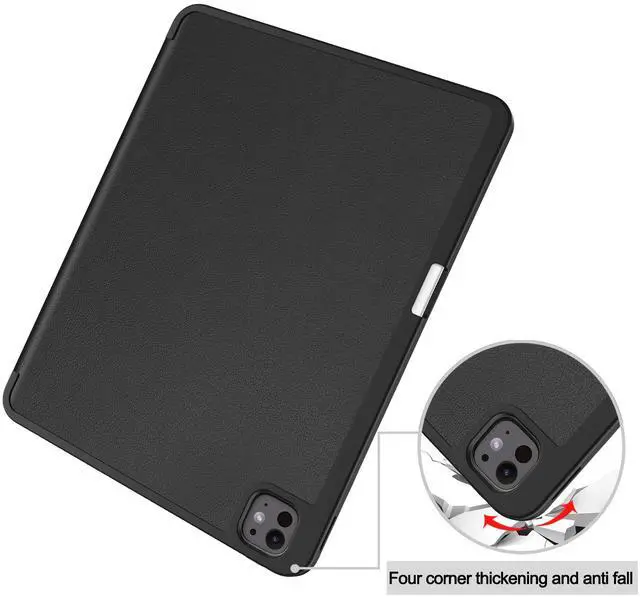 Alt view image 5 of 7 - WERLEO Case for iPad Pro 11 Inch 2022 2021 2020 2018, Slim Smart Stand Cover for for iPad Pro 11 4th Gen 2022/3rd Gen 2021/ 2nd Gen 2020/1st Gen 2018 with Pencil Holder, Universal Stylus Pen