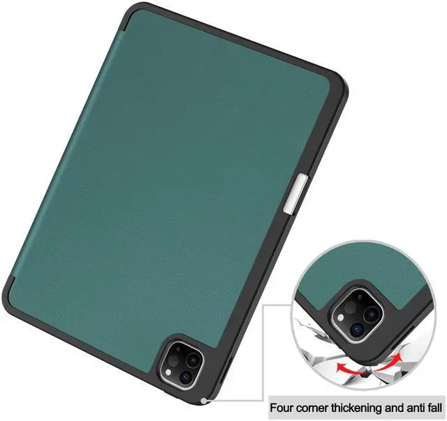 Alt view image 5 of 7 - WERLEO Case for iPad Pro 11 Inch 2022 2021 2020 2018, Slim Smart Stand Cover for for iPad Pro 11 4th Gen 2022/3rd Gen 2021/ 2nd Gen 2020/1st Gen 2018 with Pencil Holder, Universal Stylus Pen
