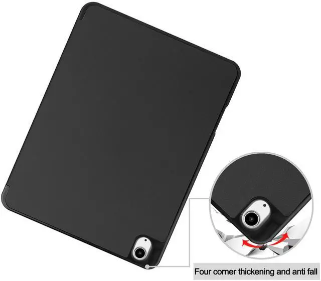 Alt view image 5 of 7 - WERLEO Case for iPad Air 13 Inch M3 2025 / M2 2024, Slim Smart Stand Cover Protective Cover with Pencil Holder, Stand, Universal Stylus Pen,Support Pencil Charging + Auto Wake/Sleep