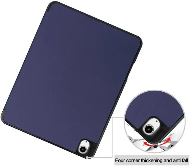 Alt view image 5 of 7 - WERLEO Case for iPad Air 13 Inch M3 2025 / M2 2024, Slim Smart Stand Cover Protective Cover with Pencil Holder, Stand, Universal Stylus Pen,Support Pencil Charging + Auto Wake/Sleep Blue