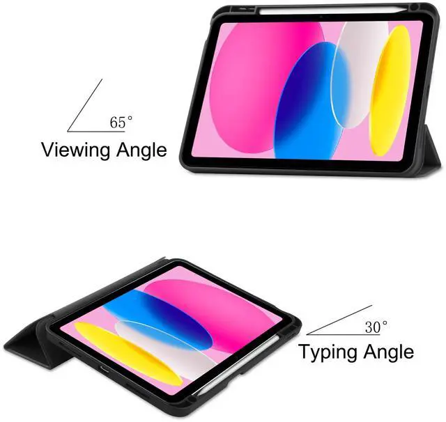 Alt view image 3 of 7 - WERLEO Case for iPad A16 11th Generation 11 inch 2025 / iPad 10th Generation 10.9 inch 2022, Slim Smart Stand Cover with Pencil Holder, Universal Stylus Pen