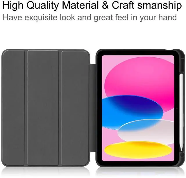 Alt view image 6 of 7 - WERLEO Case for iPad A16 11th Generation 11 inch 2025 / iPad 10th Generation 10.9 inch 2022, Slim Smart Stand Cover with Pencil Holder, Universal Stylus Pen