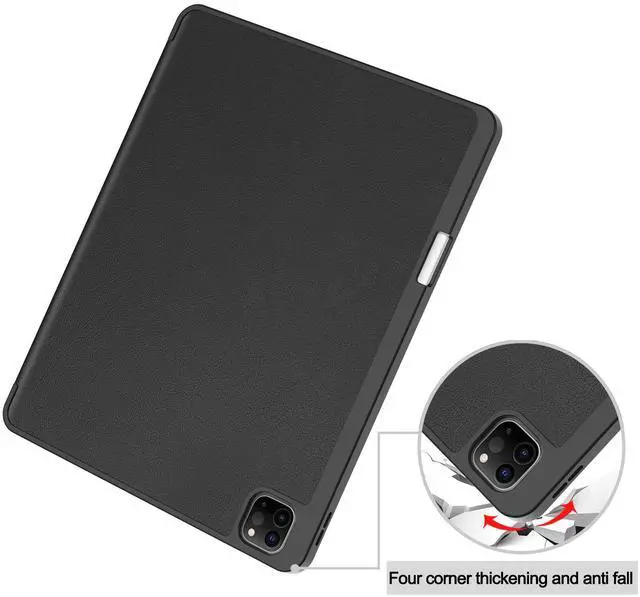Alt view image 5 of 7 - WERLEO Case for iPad Pro 12.9 Inch 2022/2021/2020/2018 (6th/5th/4th/3rd Gen), Slim Smart Stand Cover Protective Cover with Pencil Holder, Stand, Universal Stylus Pen,Support Pencil Charging
