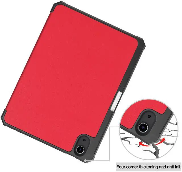 Alt view image 5 of 7 - WERLEO Case for iPad Mini 7 2024 (A17 Pro) / iPad Mini 6 2021, iPad Mini 7th/6th Generation Case 8.3 inch, Slim Smart Stand Cover with Pencil Holder, Universal Stylus Pen,Support Pencil Charging Red