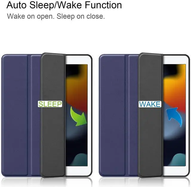 Alt view image 2 of 7 - WERLEO Case for iPad 10.2 Inch 2021/2020/2019, iPad 9th/8th/7th Generation 10.2" Slim Smart Stand Cover with Pencil Holder, Universal Stylus Pen