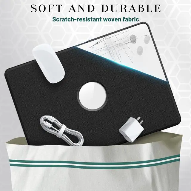 Alt view image 3 of 7 - WERLEO Case for MacBook Pro 13 inch M2 2024 2023 2022-2016 M1 A2338 A2289 A2251 A2159 A1989 A1706 A1708 Fabric Textured Hard Shell Case with Foldable Kickstand & Keyboard Covers & Logo Cutout Design