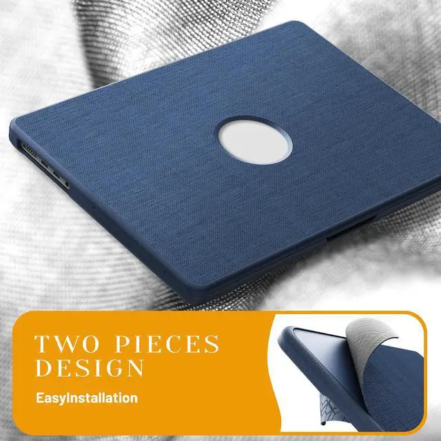 Alt view image 5 of 7 - WERLEO for MacBook Pro 14 inch Case 2025-2021 M4 M3 M2 M1 Pro/Max A3401 A3185 A3112 A2992 A2918 A2779 A2442, Fabric Textured Hard Shell Cover with Foldable Kickstand & Keyboard Cover & Logo Cutout