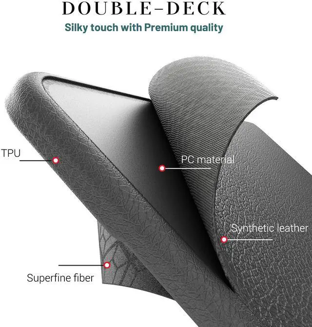 Alt view image 6 of 7 - WERLEO Case for MacBook Air 13 Inch A2337 (M1) / A2179 / A1932 (2021 2020 2019 2018 Release) PU Leather Hard Shell Protective Cover with Foldable Kickstand & Keyboard Cover & Logo Cutout Grey