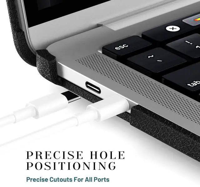 Alt view image 7 of 7 - WERLEO Case for MacBook Pro 13 inch Case M2 2025 2024 2023 2022-2016 A2338 M1 A2251 A2289 A2159 A1989 A1708 PU Leather Hard Shell Case with Foldable Kickstand & Keyboard Covers & Logo Cutout