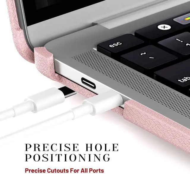 Alt view image 7 of 7 - WERLEO Case for MacBook Pro 13 inch Case M2 2025 2024 2023 2022-2016 A2338 M1 A2251 A2289 A2159 A1989 A1708 PU Leather Hard Shell Case with Foldable Kickstand & Keyboard Covers & Logo Cutout