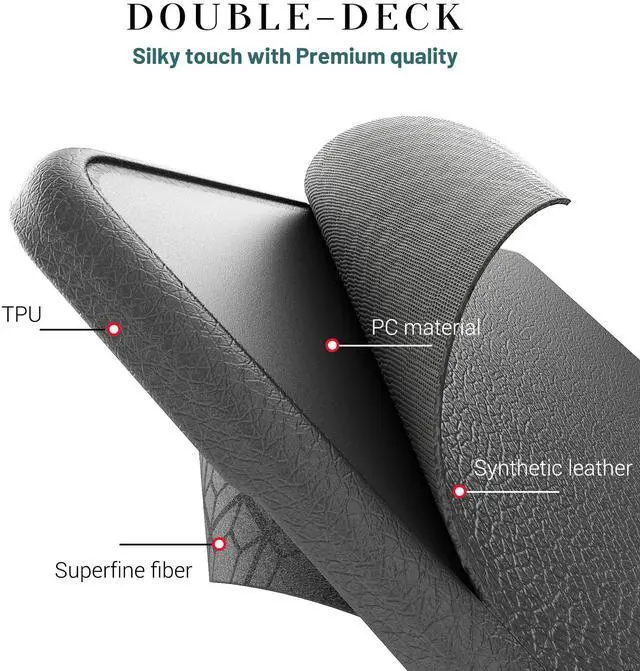 Alt view image 6 of 7 - WERLEO Case for MacBook Pro 16 inch 2025 2024 2023 2022 2021 M4 M3 M2 M1 A3186 A3403 A2991 A2780 A2485, PU Leather Hard Shell Cover with Foldable Kickstand & Keyboard Cover & Logo Cutout Grey