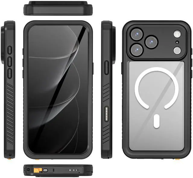 Alt view image 7 of 7 - WERLEO Magnetic Waterproof Case for iPhone 17 Pro Max with Camera Control Capture Button Built-in Screen Protector[IP68 Underwater][Dropproof][Compatible with MagSafe] Shockprooof Phone Cover