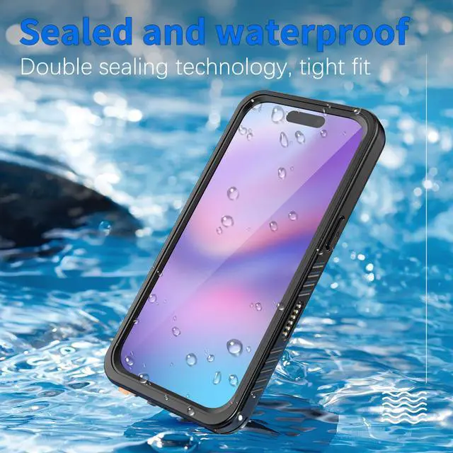 Alt view image 3 of 7 - WERLEO Magnetic Waterproof Case for iPhone 17 with Camera Control Capture Button, Built-in Screen Protector[IP68 Underwater][Military Dropproof][Compatible with MagSafe] Shockprooof Phone Cover