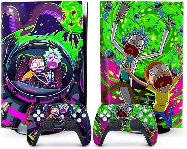 Main image of WERLEO For PS5 Skin Disc Edition Anime Console and Controller Vinyl Cover Skins Wraps for PlayStation 5 Disc Version CD-ROM Version