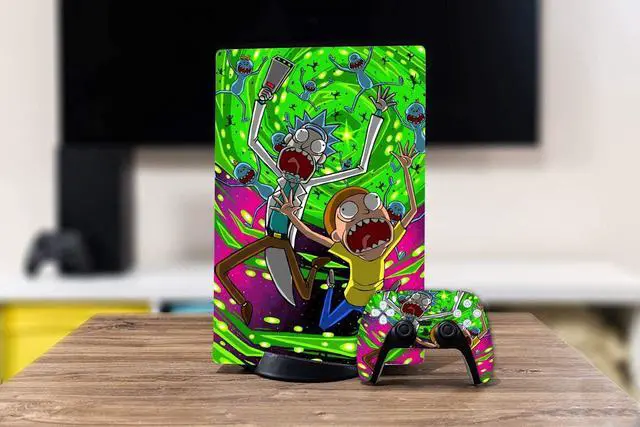 Alt view image 4 of 6 - WERLEO For PS5 Skin Disc Edition Anime Console and Controller Vinyl Cover Skins Wraps for PlayStation 5 Disc Version CD-ROM Version