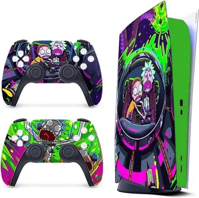 Alt view image 4 of 6 - WERLEO For PS5 Digital Edition Skin - Regular Digital Edition Console and Controller Accessories Cover Skins PS5 Controller Skin Gift ps5 Skins for Console Full Set PS5 Skin