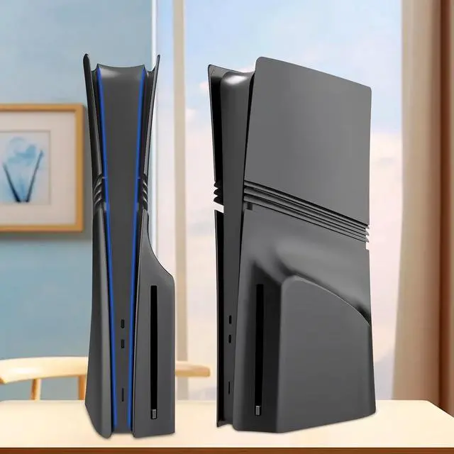 Alt view image 7 of 7 - WERLEO FacePlates for PS5 Pro Disc Edition Cover Plate for PS5 Pro Premium ABS Replacement Plates Anti-Scratch Dustproof Protective Shell Case for PlayStation 5 Pro Disc Version