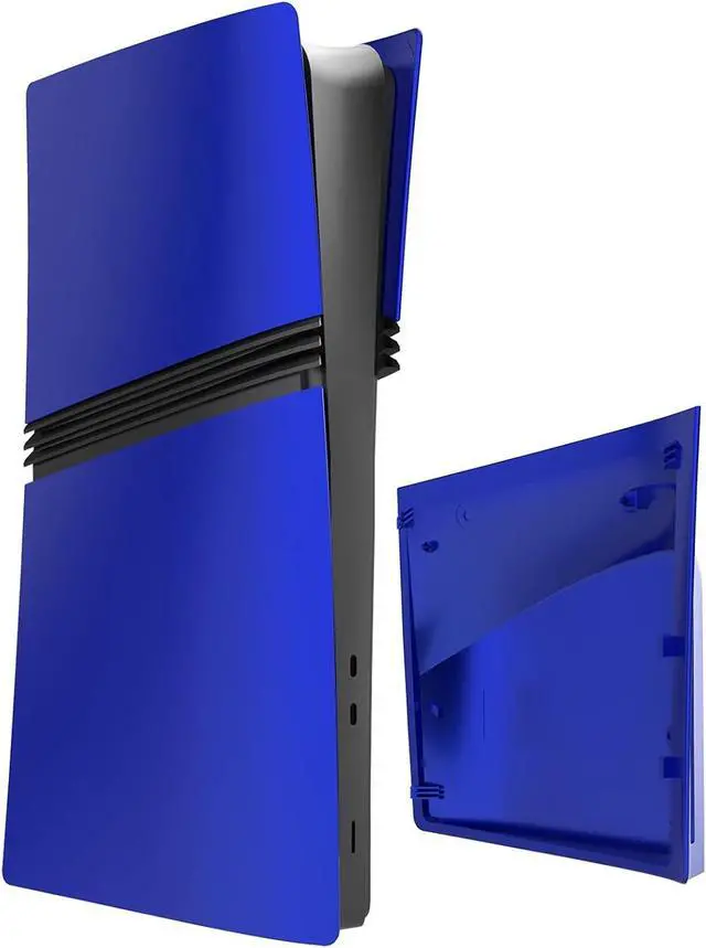 Alt view image 4 of 7 - WERLEO FacePlates for PS5 Pro Disc Edition Cover Plate for PS5 Pro Premium ABS Replacement Plates Anti-Scratch Dustproof Protective Shell Case for PlayStation 5 Pro Disc Version Blue