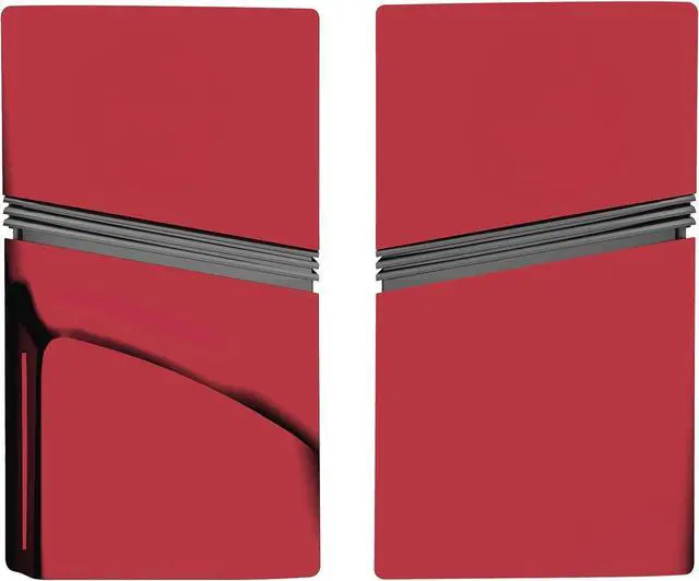 Alt view image 5 of 7 - WERLEO FacePlates for PS5 Pro Disc Edition Cover Plate for PS5 Pro Premium ABS Replacement Plates Anti-Scratch Dustproof Protective Shell Case for PlayStation 5 Pro Disc Version Red