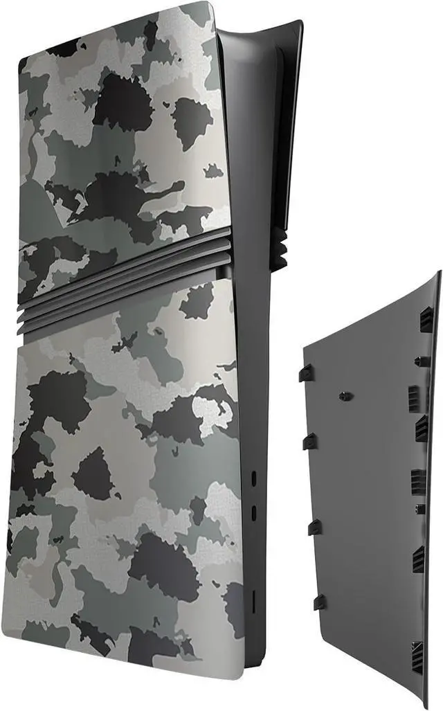 Alt view image 6 of 7 - WERLEO FacePlates for PS5 Pro Digital Edition Wedorat Cover Plates for PS5 Pro Digital ABS Anti-Scratch Dustproof Protective Shell Replacement FacePlate for PlayStation 5 Pro Digital Camouflage