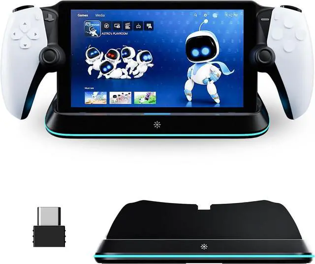 Main image of WERLEO Charging Stand for PS Portal Remote Player, Charger Dock for PlayStation Portal,PS Portal Station with 7 RGB Light Modes and Type-C Cable