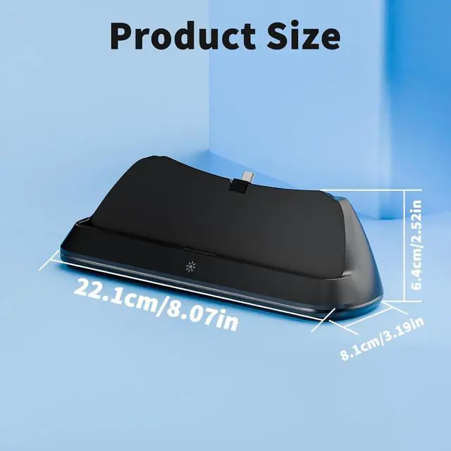 Alt view image 6 of 6 - WERLEO Charging Stand for PS Portal Remote Player, Charger Dock for PlayStation Portal,PS Portal Station with 7 RGB Light Modes and Type-C Cable