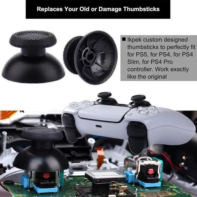 Alt view image 6 of 6 - WERLEO 4 Pack Analog 3D Joysticks Replacement for DualSense PS5 Controller, Joysticks Part with Repair Screwdriver Kit for PlayStation 5 Controller