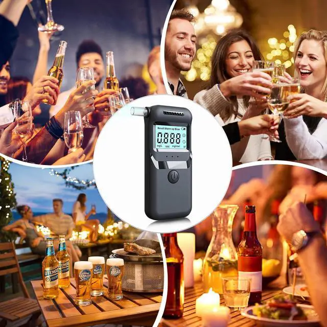 Alt view image 7 of 7 - WERLEO Breathalyzer, Digital Alcohol Precision Breathalyzer with LCD Display, High-Sensitivity Personal Alcohol Tester for Quick and Accurate Results, 20 Reusable Mouthpieces for Home & Party